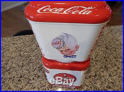 Vintage Gum Ball/Peanut Machine Coca Cola Theme Oak Vending Coin OP 10 cent