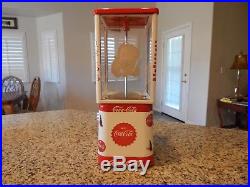 Vintage Gum Ball/Peanut Machine Oak Acorn Coca Cola Theme Vending Coin OP