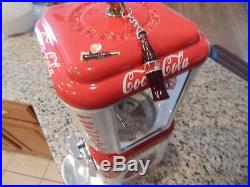 Vintage Gum Ball/Peanut Machine Oak Acorn Coca Cola Theme Vending Coin OP