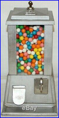 Vintage Gumball Machine 1930's SUN 5 Cents Vending Machine Coin Op Store