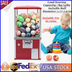 Vintage Gumball Machine Candy Vending Dispenser Coin Bank Big Capsule 1.1-2.1