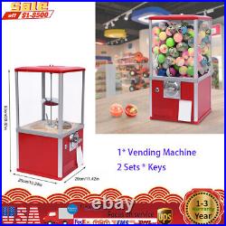 Vintage Gumball Machine Candy Vending Dispenser Coin Bank Big Capsule 1.1-2.1
