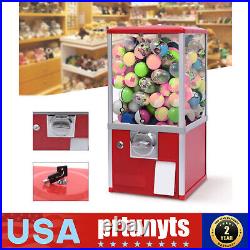 Vintage Gumball Machine Candy Vending Dispenser Coin Bank Big Capsule 1.1-2.1