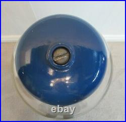 Vintage Gumball Machine, Cast Iron, Blue, Works