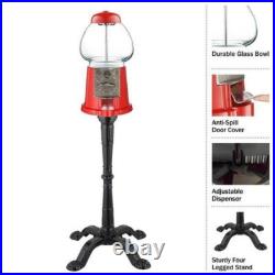 Vintage Gumball Machine With Stand Coin Bank Candy Dispenser Vending Playroom Hot