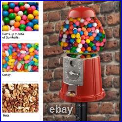 Vintage Gumball Machine With Stand Coin Bank Candy Dispenser Vending Playroom Hot