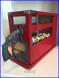 Vintage Gumball Machine with bulls-eye pistol target