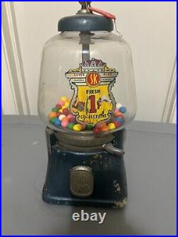 Vintage Gumball Machines Assorted-Silver King, Topper, Oak, Northwestern, etc