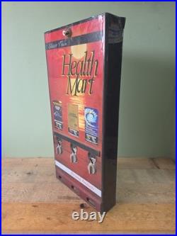 Vintage HEALTH MART 80s CONDOM NOVELTY VENDING MACHINE Wall Mounted