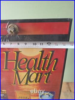 Vintage HEALTH MART 80s CONDOM NOVELTY VENDING MACHINE Wall Mounted