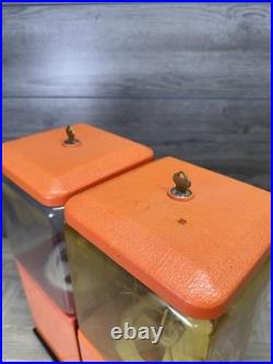 Vintage Harley Davidson Double Gumball Machine 25 Cent Riding Antique Working