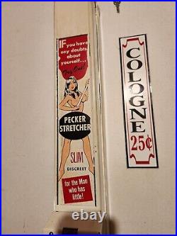 Vintage Harmon Condom Vending Machine GREAT GRAPHICS! LOOK