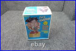 Vintage Hasbro Fred Flintstone Gumball Vending Dispenser Bank NEW RARE