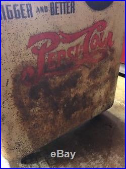 Vintage Heinz Pepsi Ice Chest Cooler Double Dot 7up Coca Cola Coke Rare
