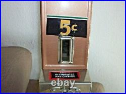 Vintage Hershey's 5¢ Advance Wall Mount Vending Machine Withkeys, Cash box