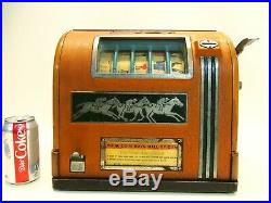 Vintage High Stakes Horse Racing Trade Stimulator Gumball Slot Machine Game