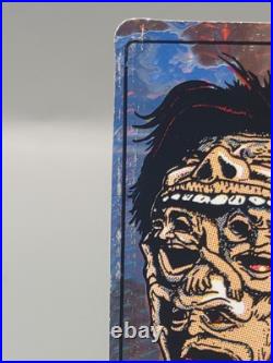 Vintage Horror Movie Prism Vending Machine Sticker Rare Brown Back