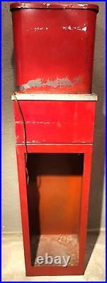 Vintage Hot Nuts 5 cent Heated Vending Machine with Stand Electric Coast Vending