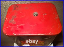 Vintage Hot Nuts 5 cent Heated Vending Machine with Stand Electric Coast Vending