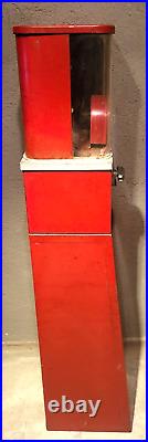 Vintage Hot Nuts 5 cent Heated Vending Machine with Stand Electric Coast Vending