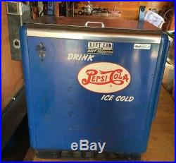Vintage Ideal 55 Slider DOUBLE DOT Pepsi Machine Dispenser Coin Cola Soda Pop