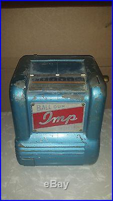Vintage Imp Ball Gum Vendor Trade Simulator Machine Coin Operated