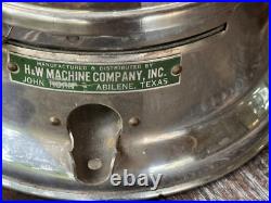 Vintage John Horn Penny 1 Cent Gumball Machine w Glass Globe H&W Machine Company