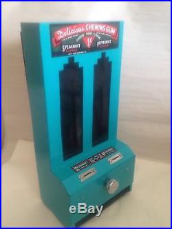 Vintage Jolly Good Delicious Chewing Gum Vending Machine 1 Penny Stick Gum