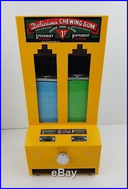 Vintage Jolly Good Delicious Chewing Gum Vending Machine 1 Penny Stick Gum withBox