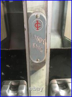 Vintage Kandy King Dual 1 Cent Candy/gumball Machine