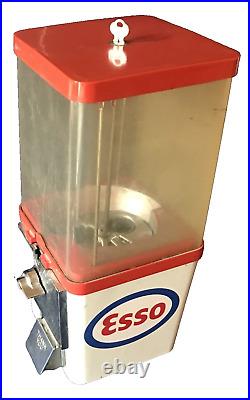 Vintage Komet ESSO Vending. 25$ Machine Gumball Candy Peanuts Gas Oil Automotive