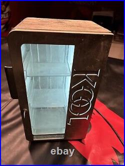 Vintage Kool Cigarette Steel Vending Machine Lights Up Table Top / Wall Mounted
