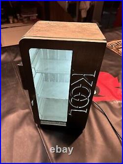 Vintage Kool Cigarette Steel Vending Machine Lights Up Table Top / Wall Mounted