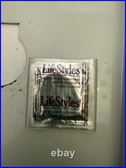 Vintage Life Styles Metal Condom Machine Coin Operated Bar Gas Station
