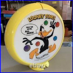 Vintage Looney Tunes Magic Gumball Machine Plexiglass Topper Dome Double Sided