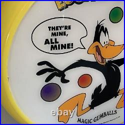Vintage Looney Tunes Magic Gumball Machine Plexiglass Topper Dome Double Sided