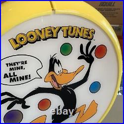 Vintage Looney Tunes Magic Gumball Machine Plexiglass Topper Dome Double Sided