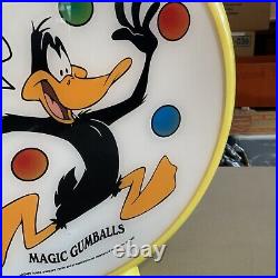 Vintage Looney Tunes Magic Gumball Machine Plexiglass Topper Dome Double Sided