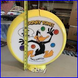 Vintage Looney Tunes Magic Gumball Machine Plexiglass Topper Dome Double Sided