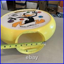 Vintage Looney Tunes Magic Gumball Machine Plexiglass Topper Dome Double Sided