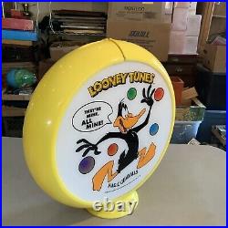 Vintage Looney Tunes Magic Gumball Machine Plexiglass Topper Dome Double Sided