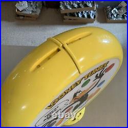 Vintage Looney Tunes Magic Gumball Machine Plexiglass Topper Dome Double Sided