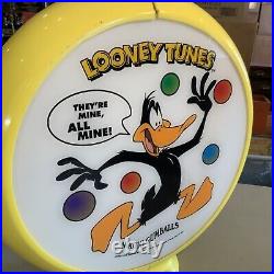 Vintage Looney Tunes Magic Gumball Machine Plexiglass Topper Dome Double Sided