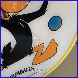 Vintage Looney Tunes Magic Gumball Machine Plexiglass Topper Dome Double Sided