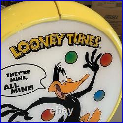 Vintage Looney Tunes Magic Gumball Machine Plexiglass Topper Dome Double Sided