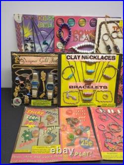 Vintage Lot(8) Gumball Vending Bubble Gum Machine Display Card Prize Toy SEALED