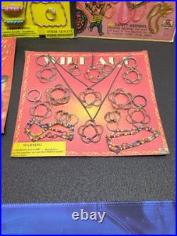 Vintage Lot(8) Gumball Vending Bubble Gum Machine Display Card Prize Toy SEALED