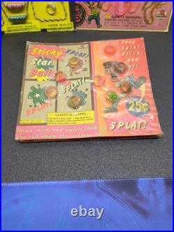 Vintage Lot(8) Gumball Vending Bubble Gum Machine Display Card Prize Toy SEALED
