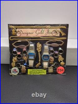 Vintage Lot(8) Gumball Vending Bubble Gum Machine Display Card Prize Toy SEALED