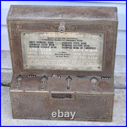 Vintage MANKATO MN Coin Operated Automatic Receiving Teller Change Coin Machine